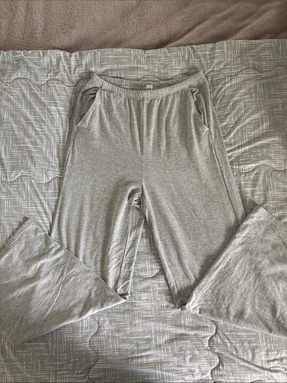 Yogalicious Light Gray Flared Leggings